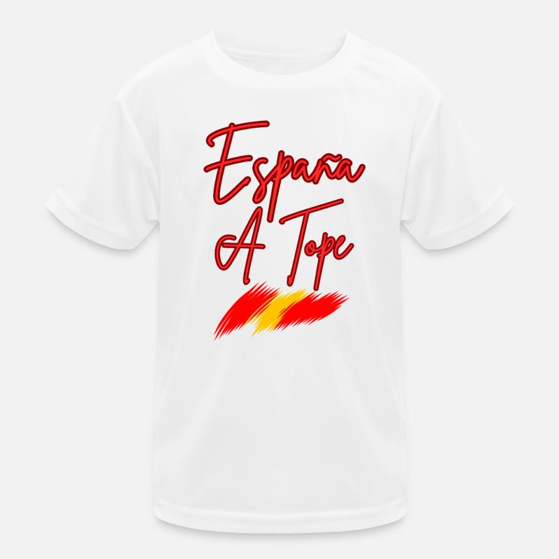 Spanien Ein Tope Neon Kinder Funktions-T-Shirt