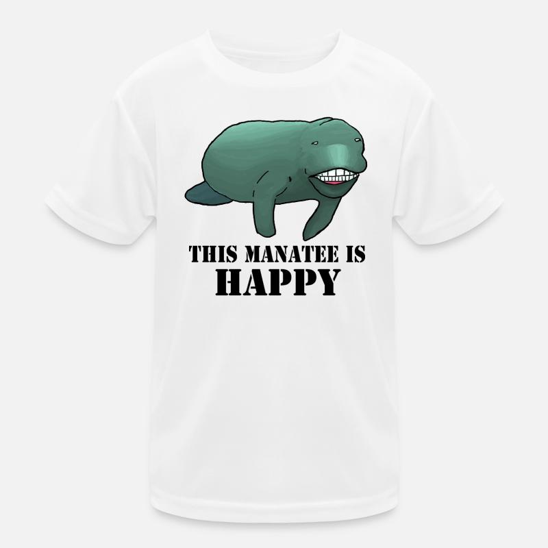 Die glückliche Seekuh Kinder Funktions-T-Shirt