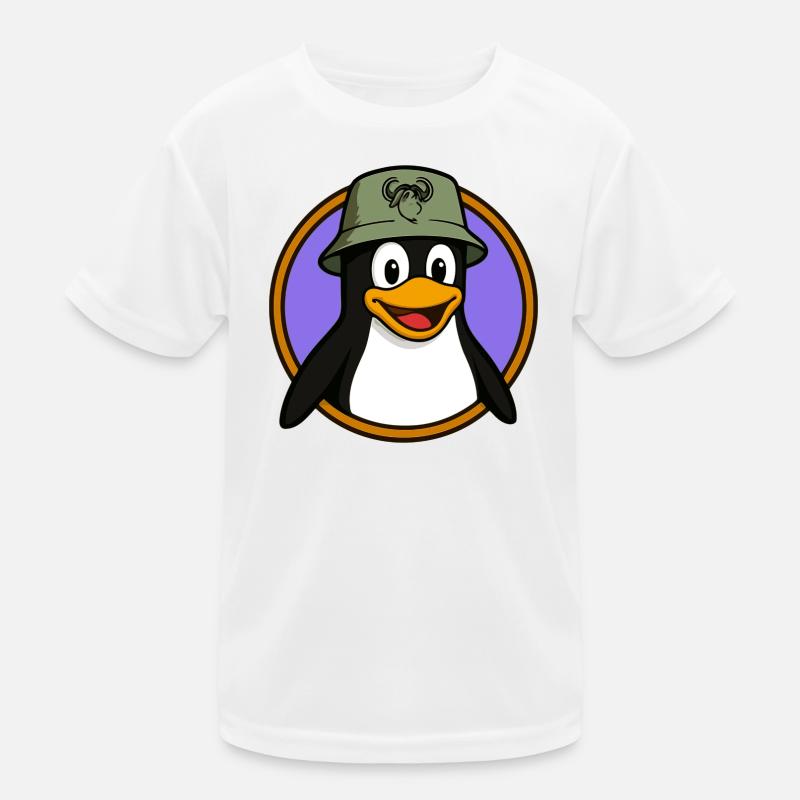 Tux Linux + GNU Hut Kinder Funktions-T-Shirt