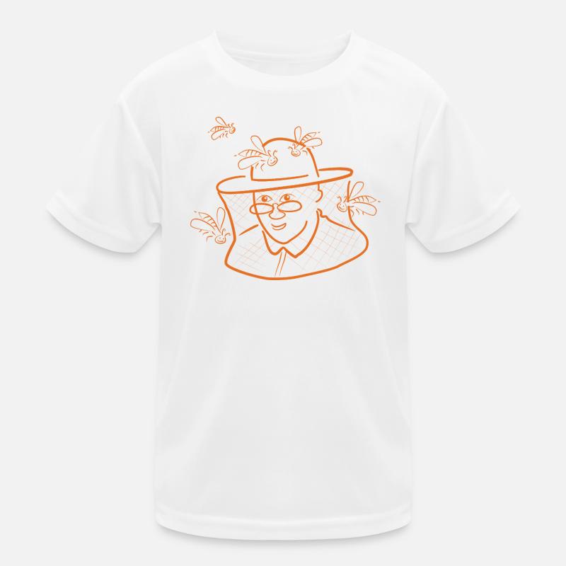 Imker der nach seinen Bienen schaut Kinder Funktions-T-Shirt