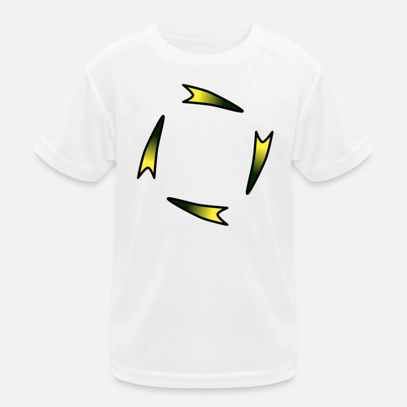 Luminous Corner Ribbons Abstract Kids Functional T-Shirt