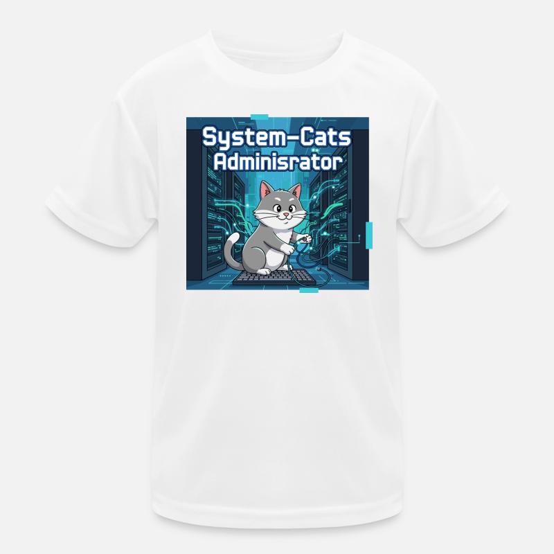 System Cats Administrator Kinder Funktions-T-Shirt