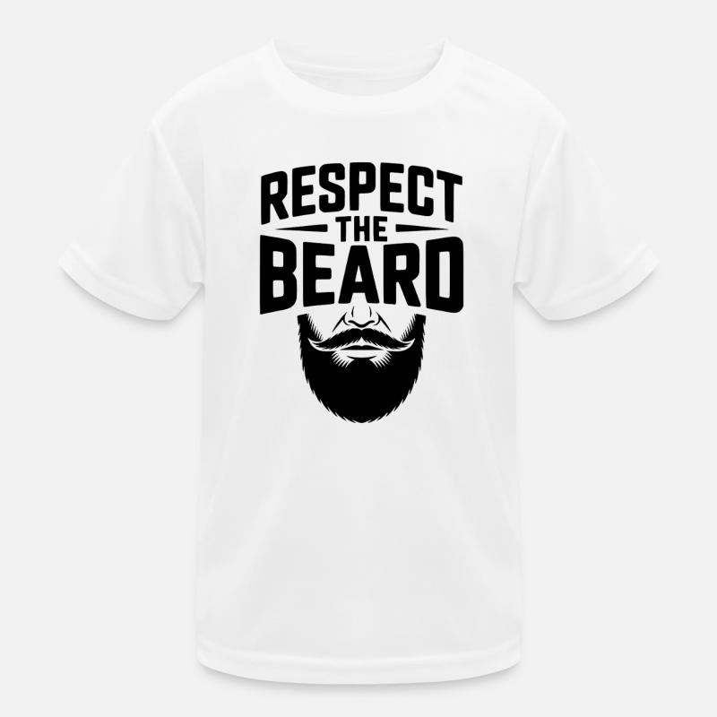 Respect the Beard Kids Functional T-Shirt
