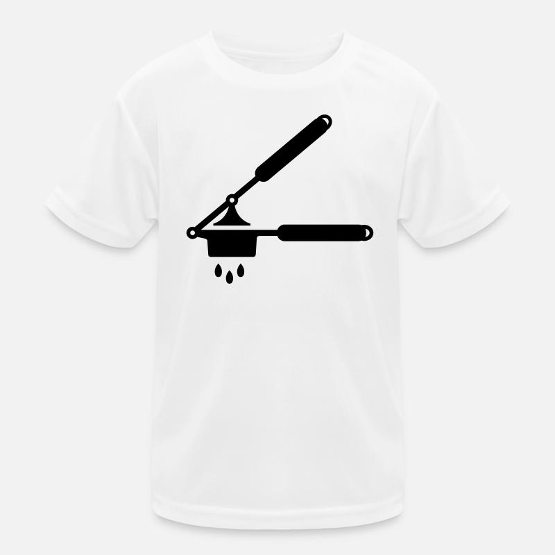 Knoblauch Presse oder Spätzle Presse Kinder Funktions-T-Shirt