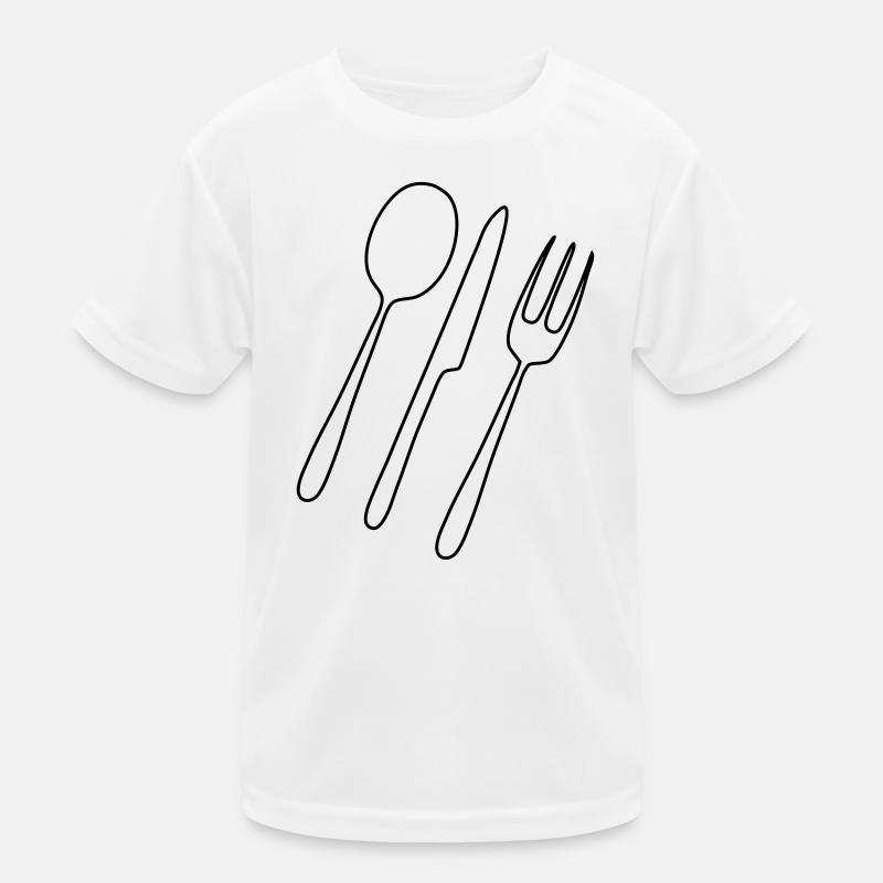 Cutlery Fork Spoon Kids Functional T-Shirt
