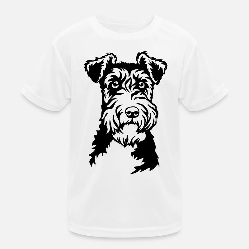 Foxterrier Kopf Kinder Funktions-T-Shirt
