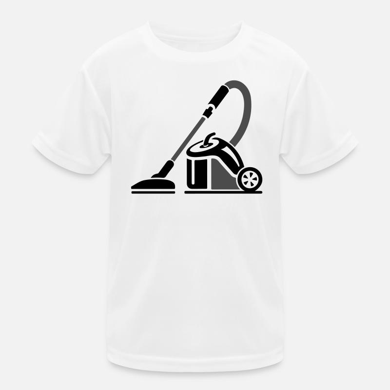 Vacuum Cleaner Symbol Cleaning Company Kids Functional T-Shirt