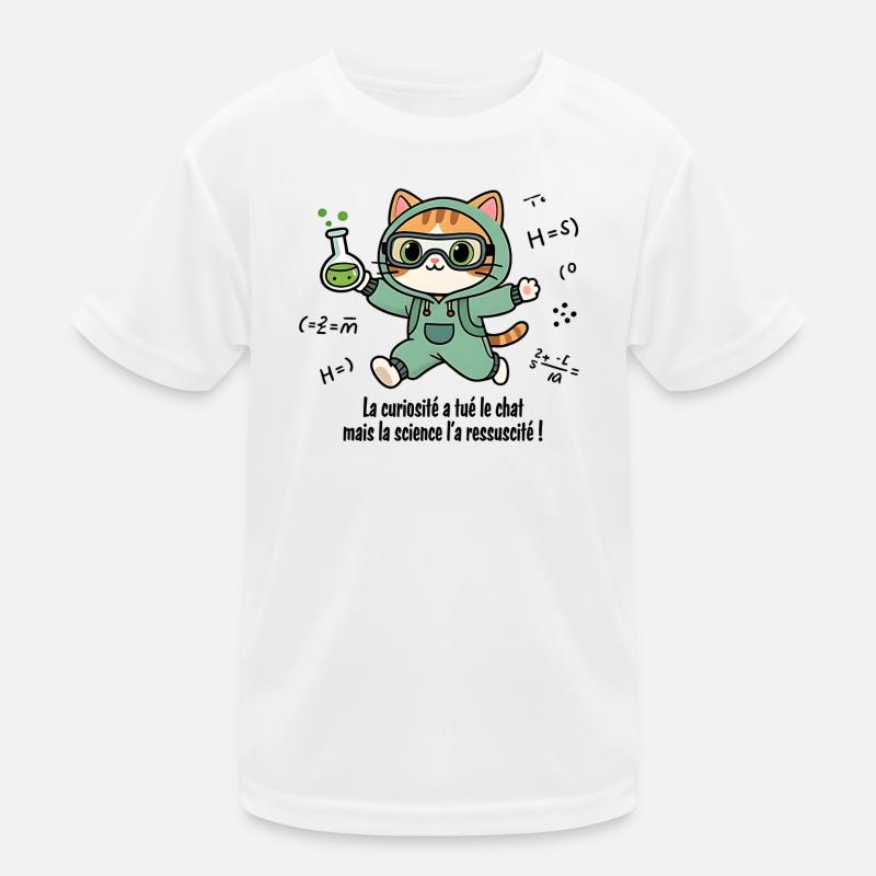 Curiosity has killed the cat, science... Kids Functional T-Shirt