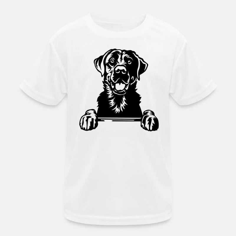 Labrador Kopf Kinder Funktions-T-Shirt