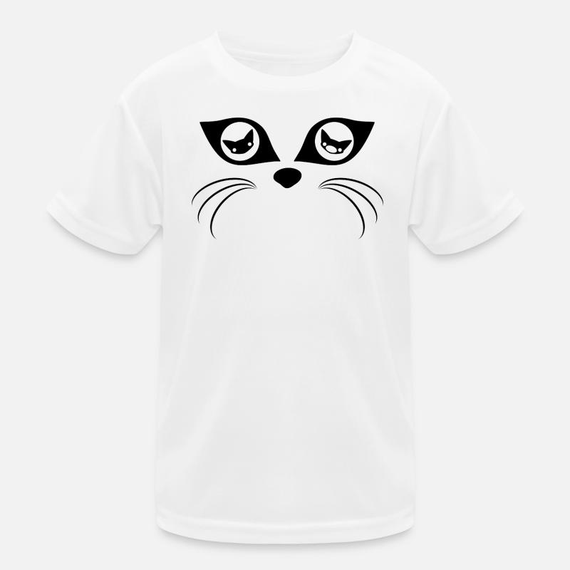 Cat Eyes (Schwarz) Kinder Funktions-T-Shirt