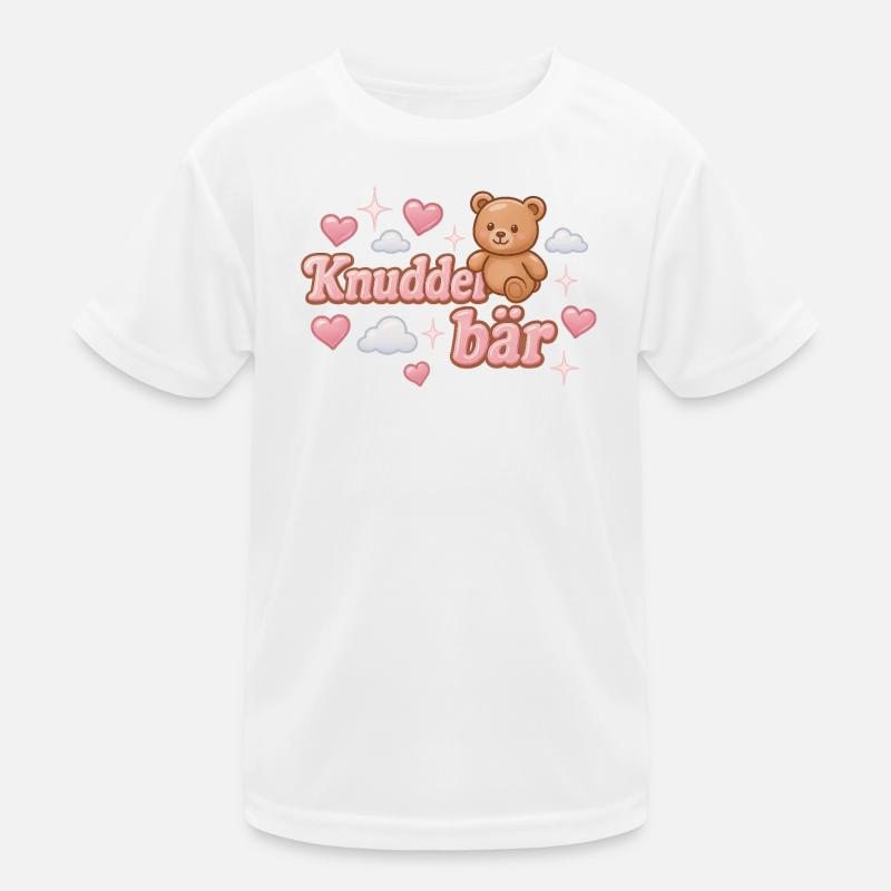 Knuddelbär / Y2K Statement Design - Kids Functional T-Shirt - white