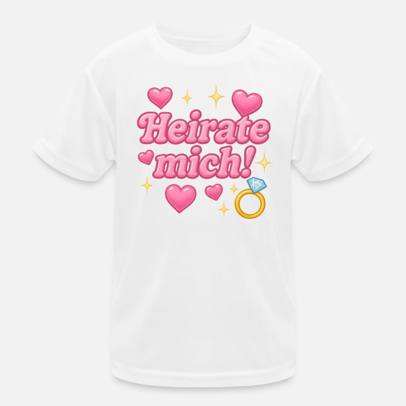 Épouse-moi! / Conception Y2K T-shirt sport Enfant