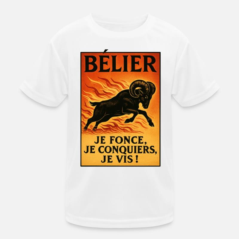 Widder Sternzeichen - Astrologie Kinder Funktions-T-Shirt