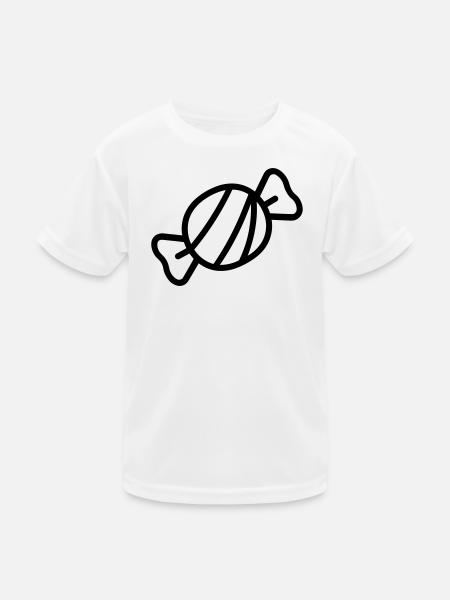 candy - Kids Functional T-Shirt - white - Front