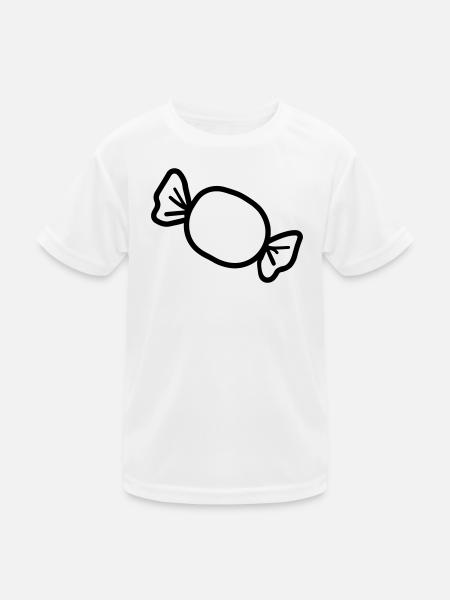 candy - Kids Functional T-Shirt - white - Front