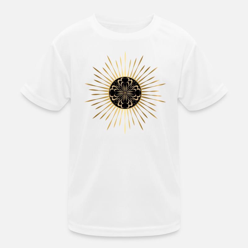 Soleil doré mandala T-shirt sport Enfant