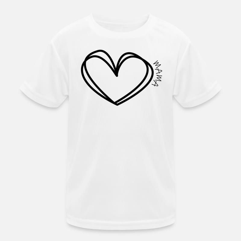 Mama Herz Kinder Funktions-T-Shirt