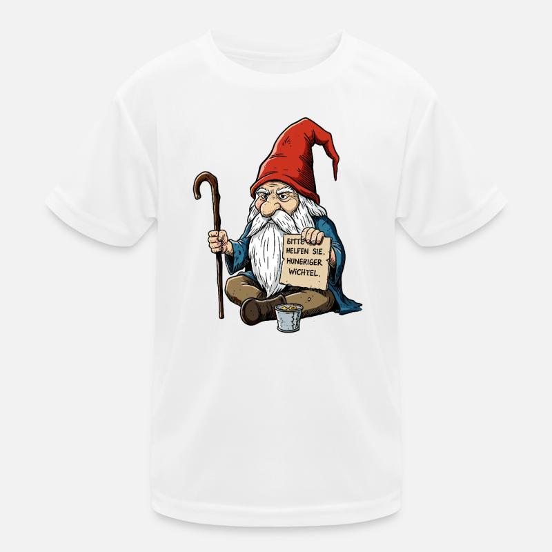 Hungery Gnome | Please help Kids Functional T-Shirt
