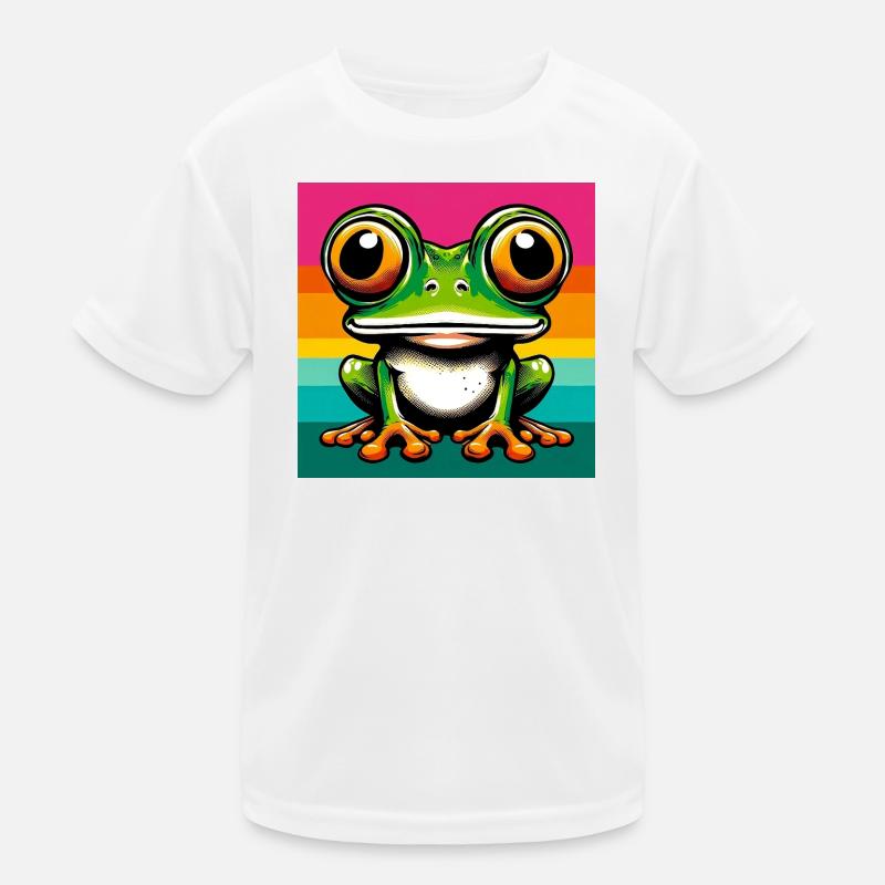 frog - Kids Functional T-Shirt - white