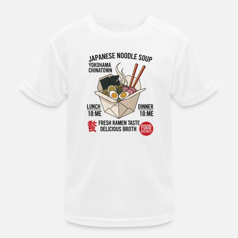 Japanese noodle box ramen Kids Functional T-Shirt