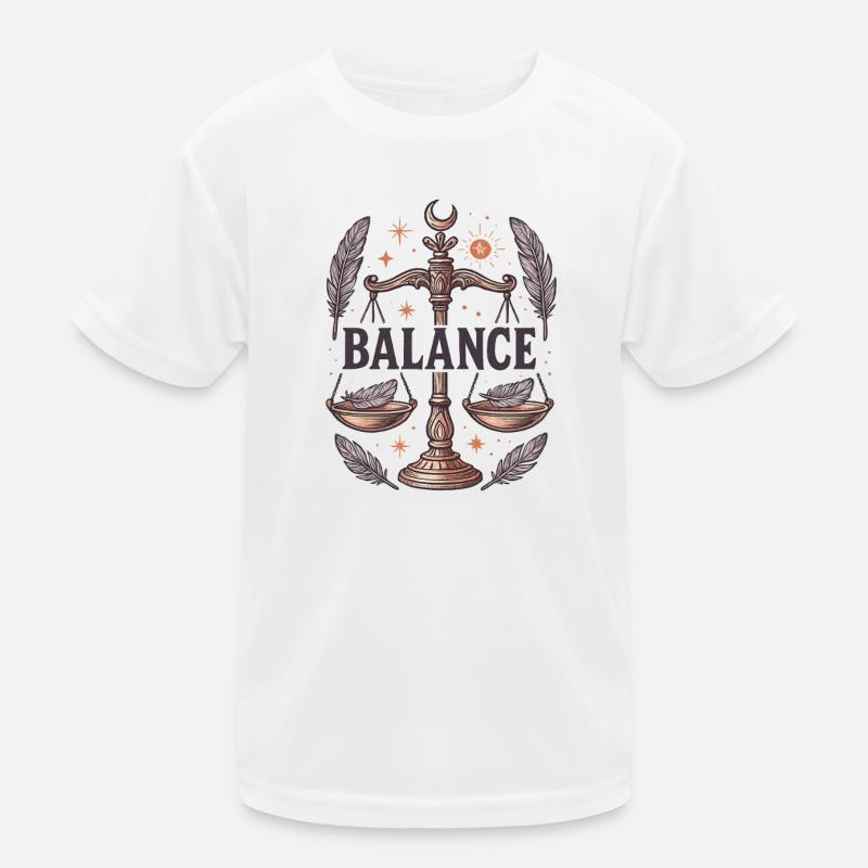 Sternzeichen Waage Kinder Funktions-T-Shirt