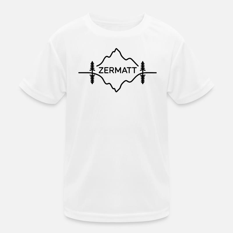 Zermatt - Souvenir Design Kids Functional T-Shirt