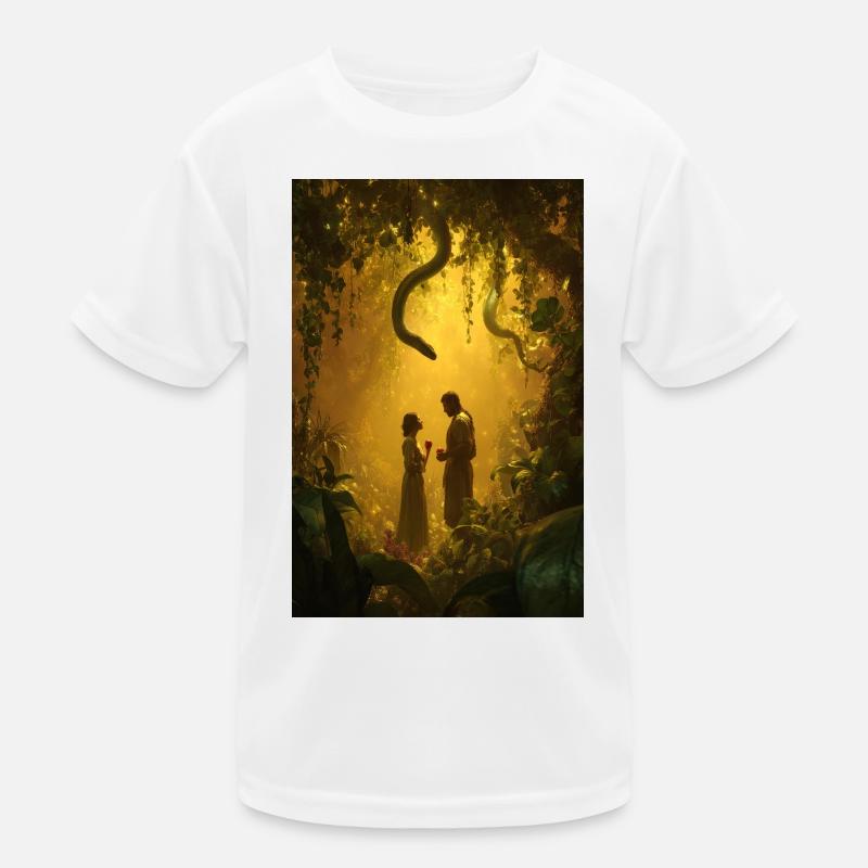 Enchanted Jungle Romance Kids Functional T-Shirt