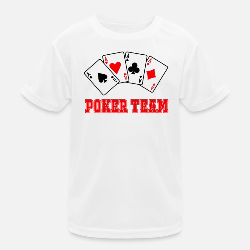 Poker Team Kinder Funktions-T-Shirt