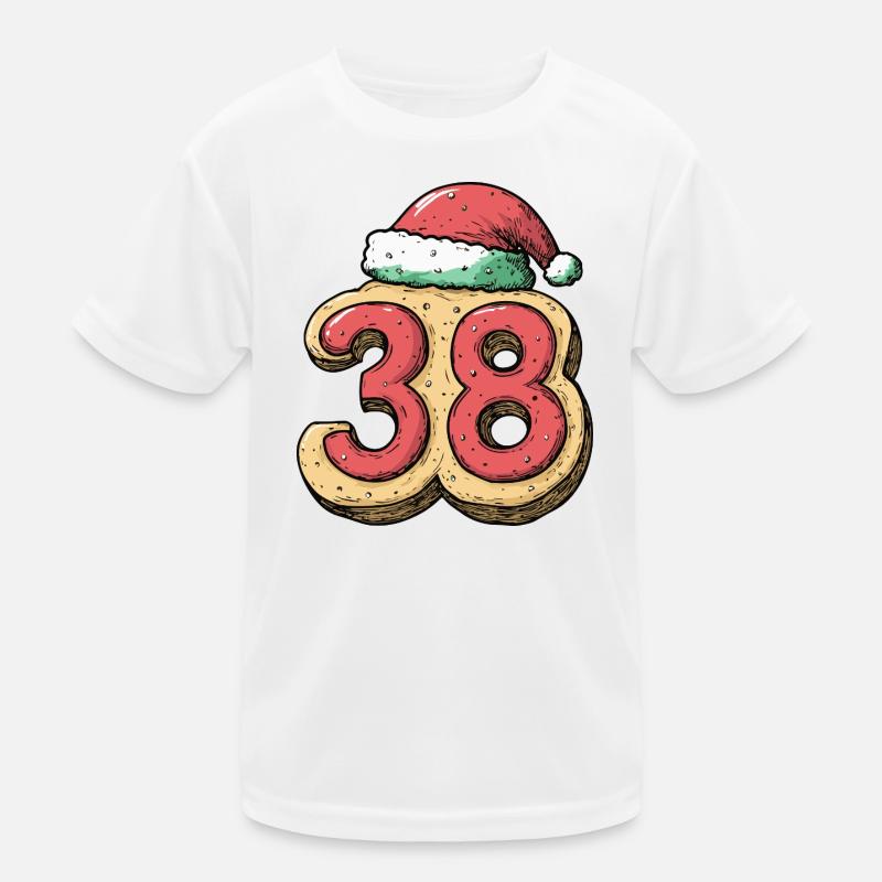 38 Numéro Biscuit Noël T-shirt sport Enfant