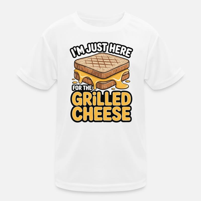 Grilled Cheese Lover - I’m Just Here Kinder Funktions-T-Shirt
