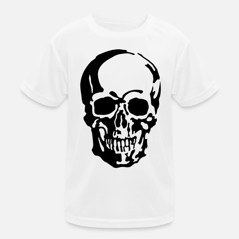 Schädel Kinder Funktions-T-Shirt