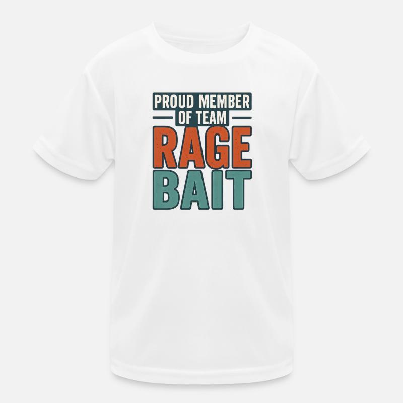 Stolzes Mitglied des Teams Rage Bait, lustiger Spruch Kinder Funktions-T-Shirt