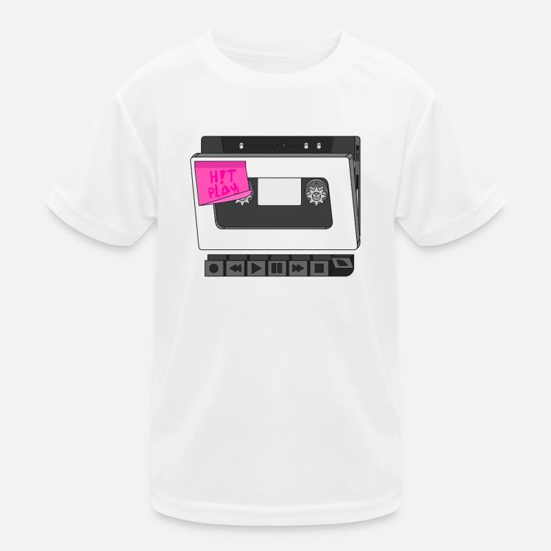 DRÜCKEN SIE AUF PLAY Kinder Funktions-T-Shirt
