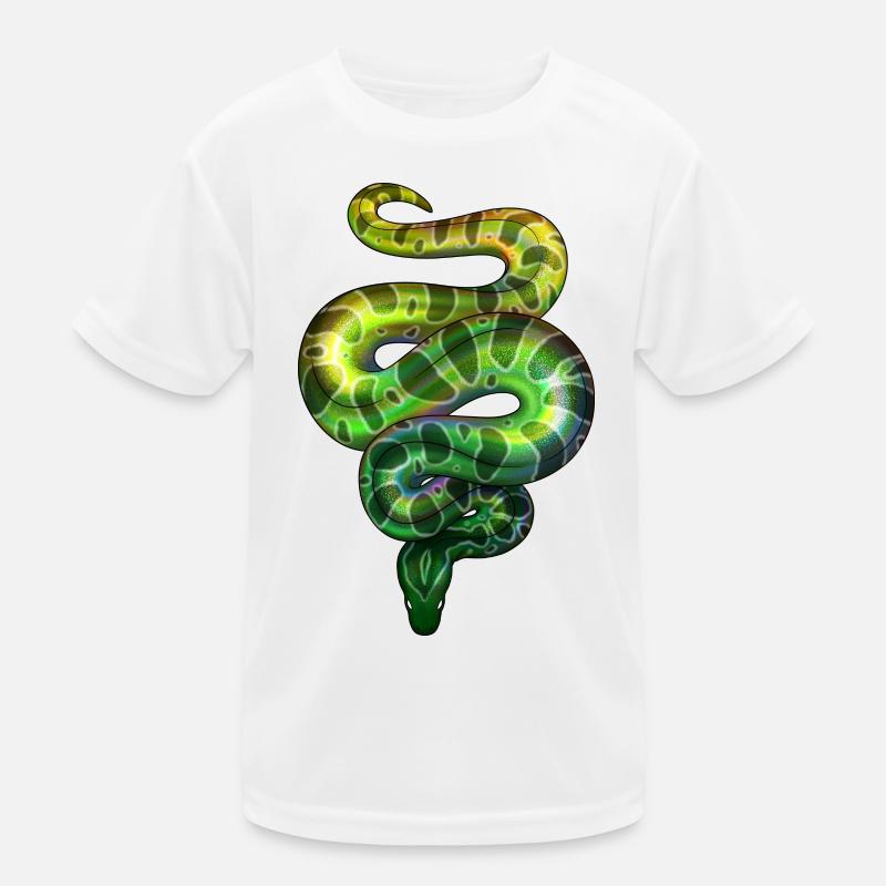 Néon Snake Green T-shirt sport Enfant