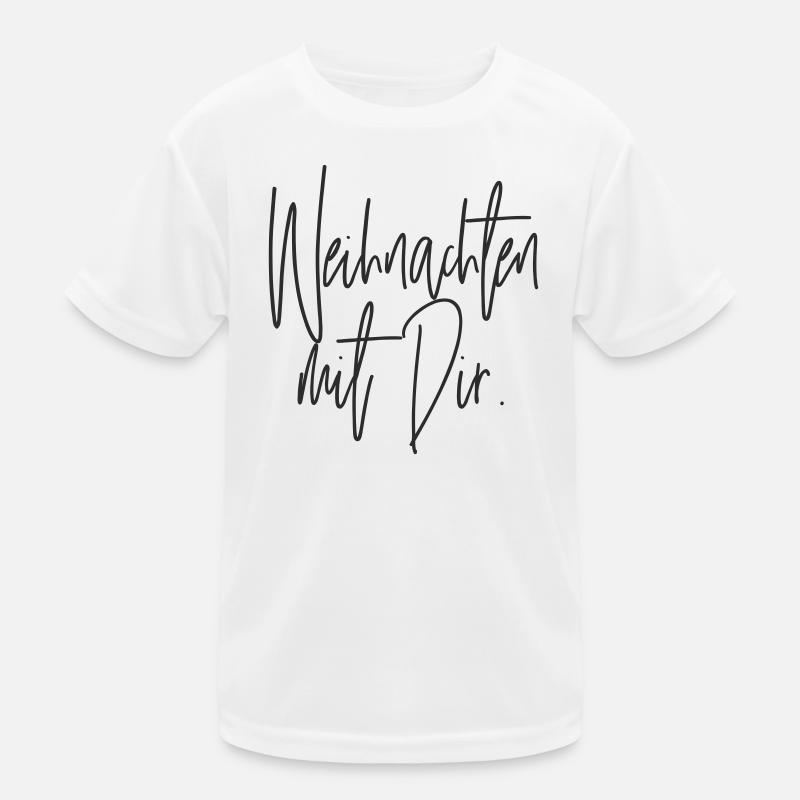 Weihnachten mit Dir Handschrift Kinder Funktions-T-Shirt
