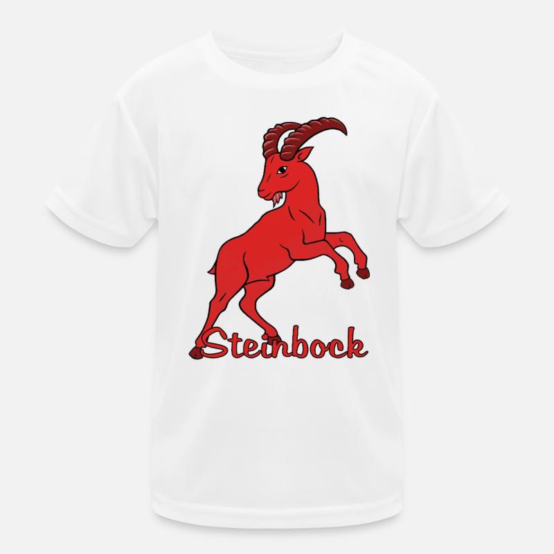 Sternzeichen Steinbock Kinder Funktions-T-Shirt