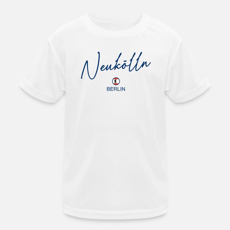 Neukölln - Berlin Flagge - Berliner Bär Kinder Funktions-T-Shirt