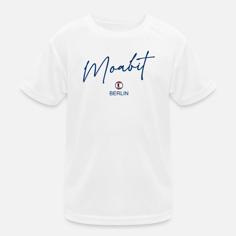 Moabit - Berlin Flagge - Berliner Bär Kinder Funktions-T-Shirt