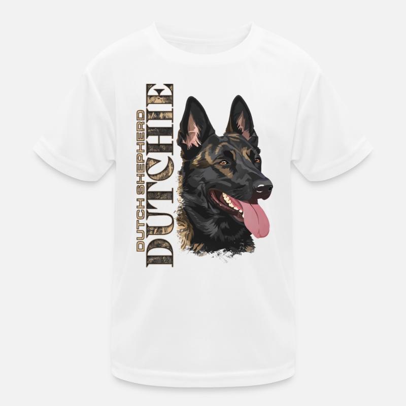 Dutchie - Dutch Shepherd Dog Kids Functional T-Shirt