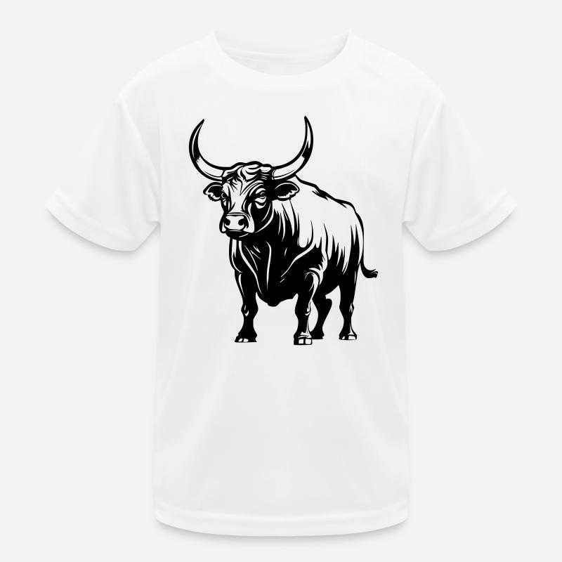 Stier Kinder Funktions-T-Shirt