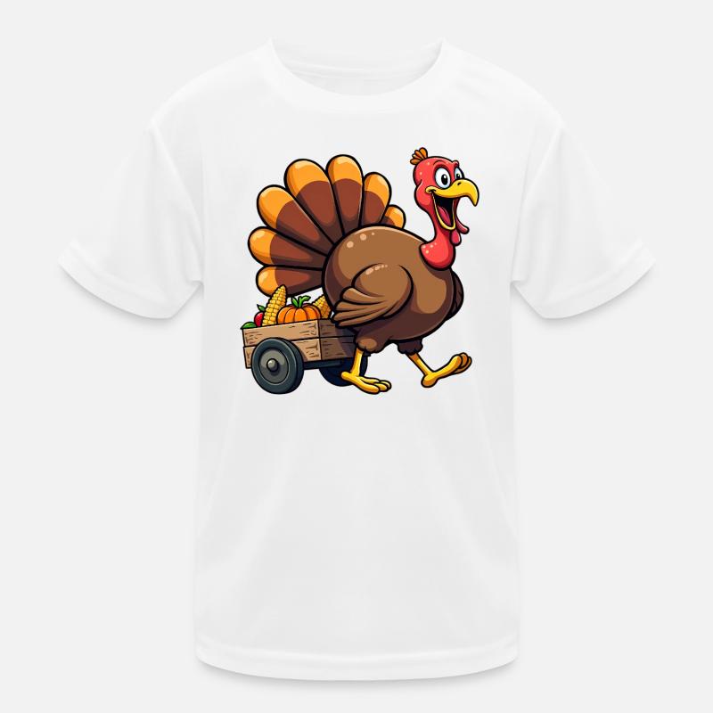 Thanksgiving Drôle Dinde de Thanksgiving T-shirt sport Enfant