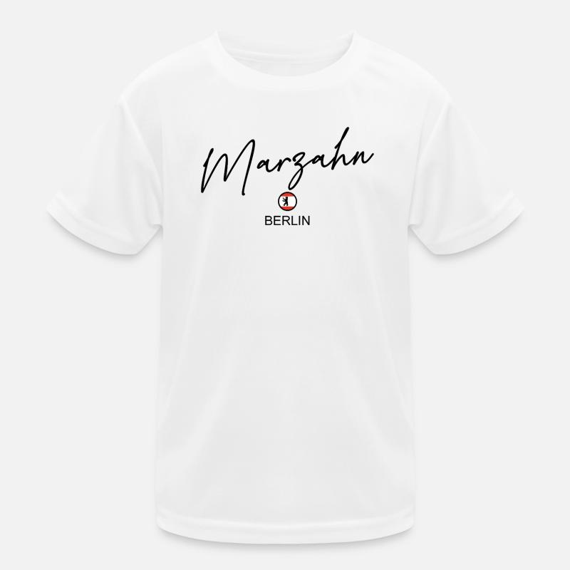 Marzahn - Berlin Flagge - Berliner Bär - Berlineri Kinder Funktions-T-Shirt