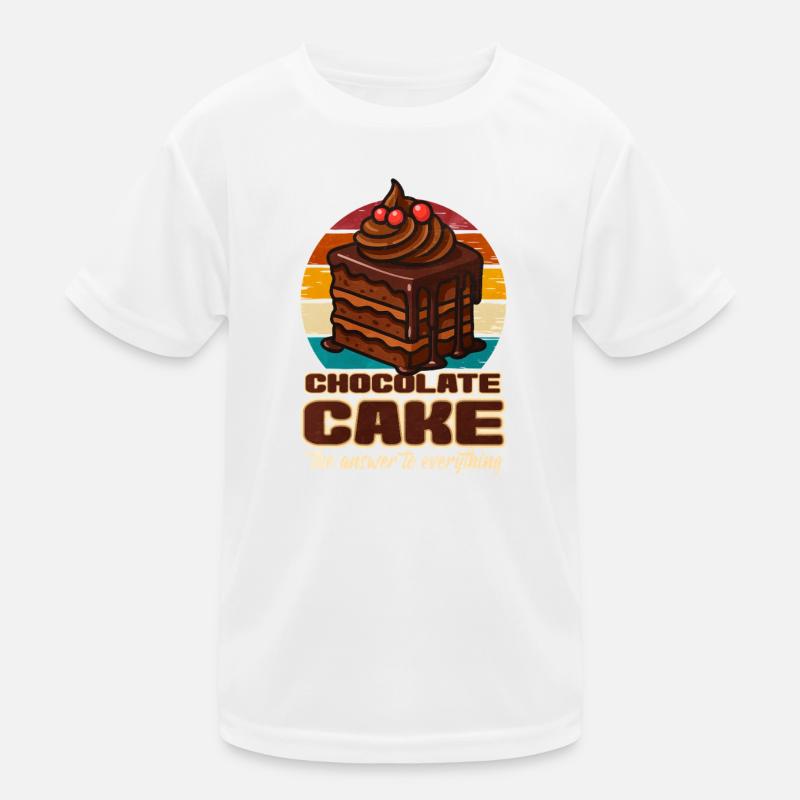 Kuchen Schoko kuchen Geschenk Kinder Funktions-T-Shirt