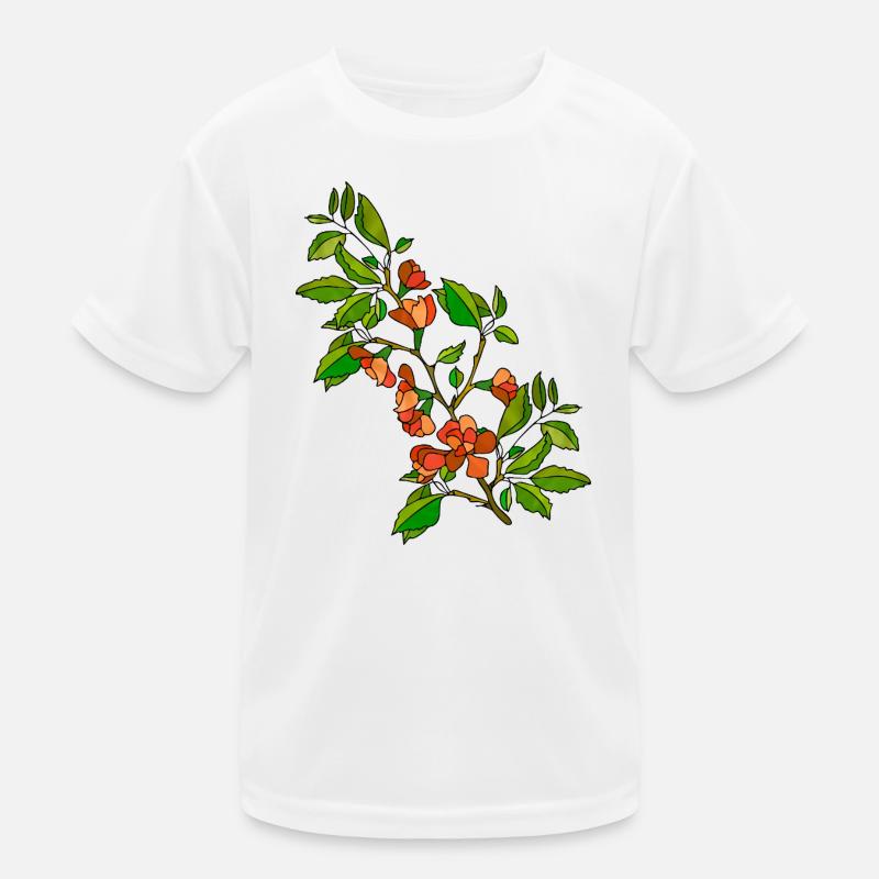 Blumen Kinder Funktions-T-Shirt