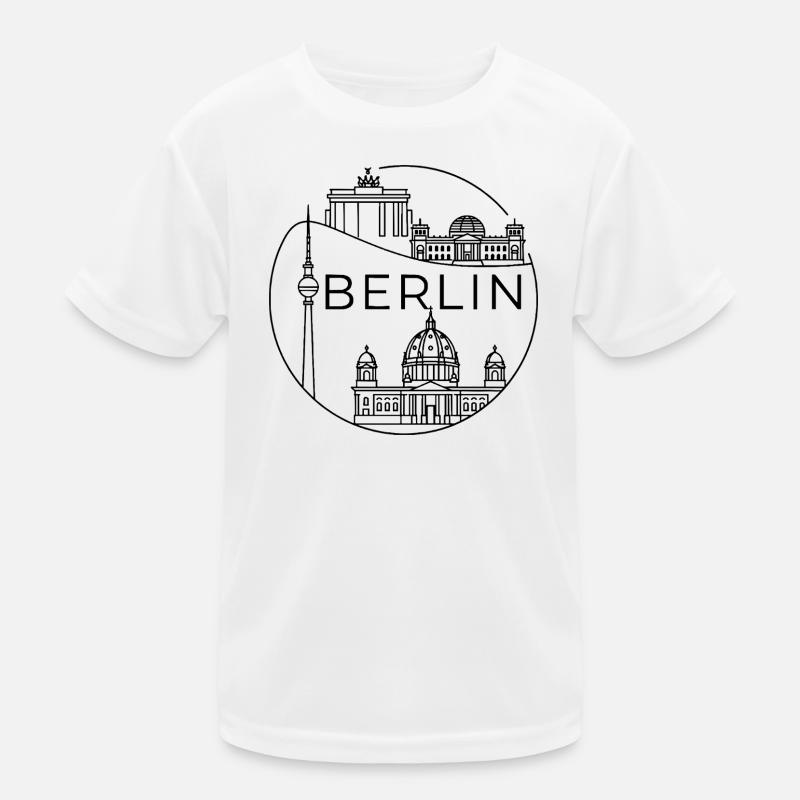 Berlin Landmark : conception moderne de lignes en cercle T-shirt sport Enfant