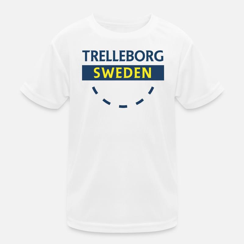 Trelleborg Schweden Logo Bogen Kinder Funktions-T-Shirt