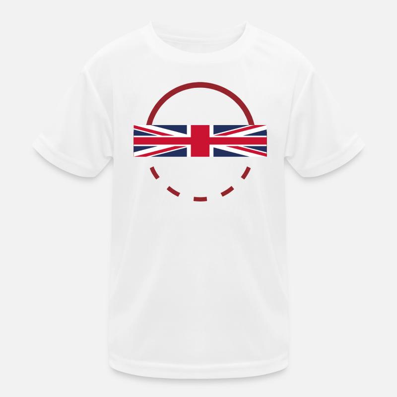 Union Jack Arc Emblem Kinder Funktions-T-Shirt