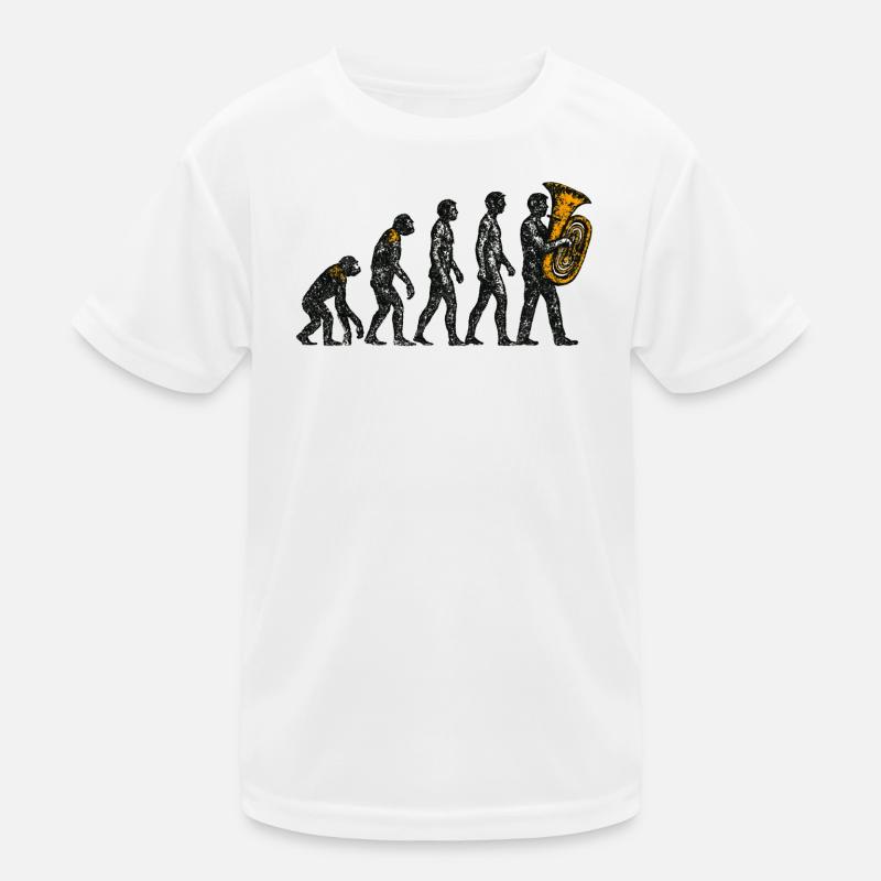 Évolution vers le design grunge du joueur de tuba T-shirt sport Enfant