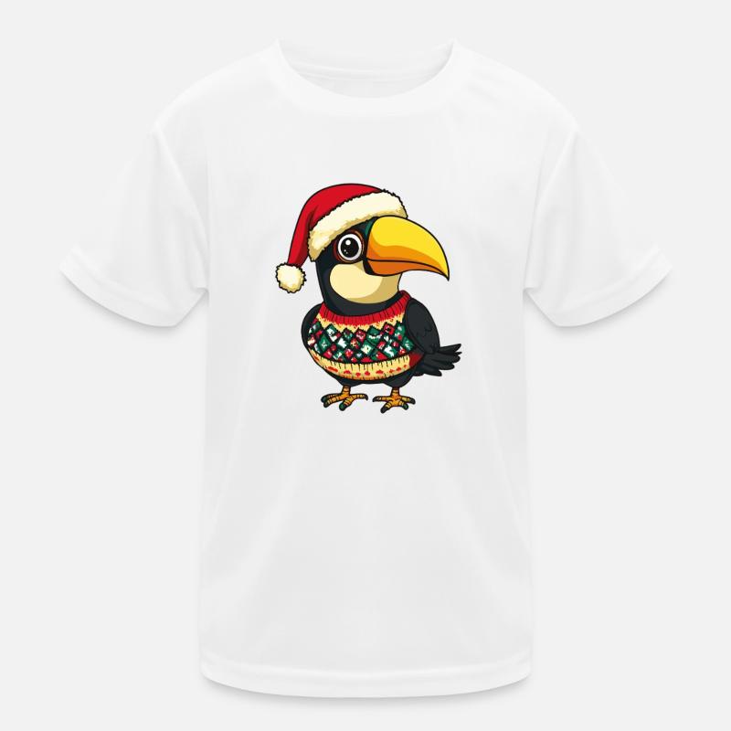 Toucan oiseau Noël T-shirt sport Enfant