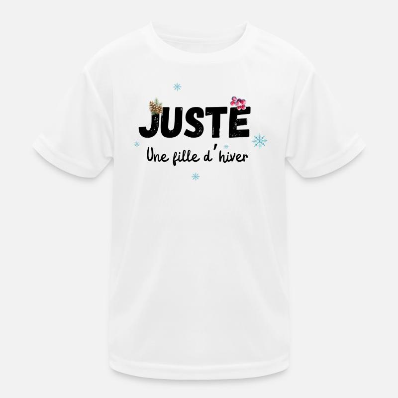 Nur ein Wintermädchen-Geschenk Kinder Funktions-T-Shirt